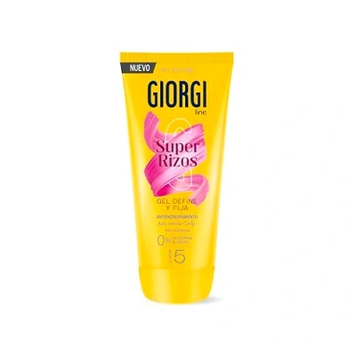 Imagen de Giorgi Line Gomina Super Rizos con Aloe Vera, Gel Definidor Apto Método Curly sin Residuos 0% Siliconas Alcohol, Controla el Frizz del Cabello Rizado y Ondulado, Fijación 5 170 ml