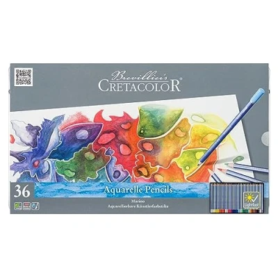 Imagen de CRETACOLOR 240 Acuarela Marino Pack lápices de Madera, Multi, 36 Stk, 12