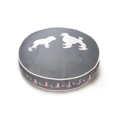 Imagen de P.L.A.Y. (Pet Lifestyle and You) Cama Redonda Tacones y Botas Gris S