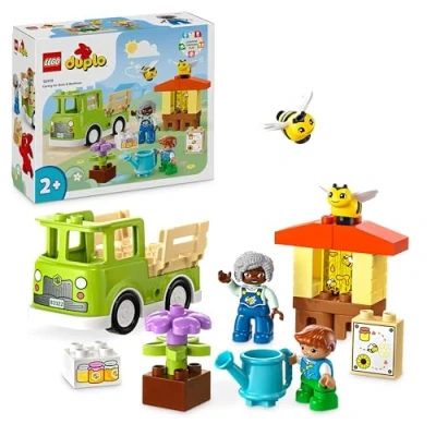 Imagen de Lego Mi Ciudad Duplo Cuidado de Abejas y Colmenas, Juguete Educativo para Niños Niñas, 2 Figuras Camión, Juego Construcción Reconstrucción Bebés años o Más 10419