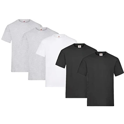 Imagen de Fruit of the Loom Camiseta para hombre, lote de 5 unidades, XXL