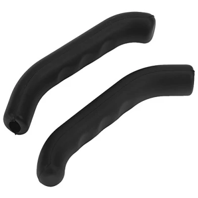 Imagen de VGEBY Funda de palanca freno bicicleta, 1 par manguitos silicona antideslizante para mango freno, protección la mayoría bicicletas carretera