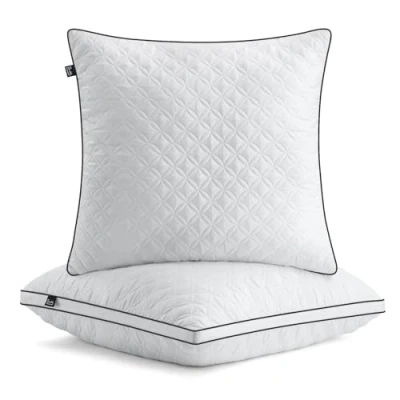 Imagen de BedStory Juego de 2 Almohadas 80 x cm, para Dormir Microfibra 1500 g, Transpirables y Lavables, Ideales un sueño Profundo reparador, Certificado Öko Tex