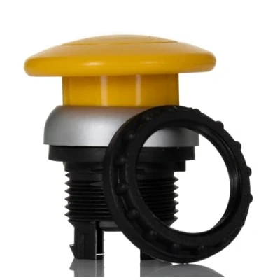 Imagen de EATON M22 DP Y Pulsador de Seta, Retorno, Amarillo, 4.3cm x 3.7cm 3.7cm, Caja 5