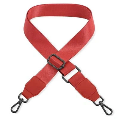 Imagen de Correa para el hombro bolso de mano o portátil, color rojo [color del metal: negro] Longitud ajustable 89 142 cm Ancho 3,8 repuesto