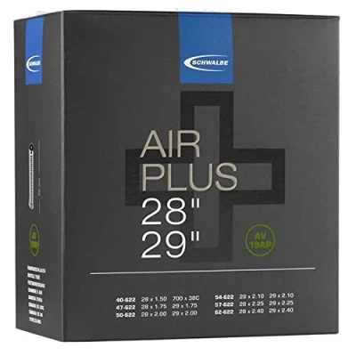 Imagen de Schwalbe Camara Air Plus 24x1.50 2.50 V.Stand 40mm Válvulas, Sport, Negro (Negro), Talla Única