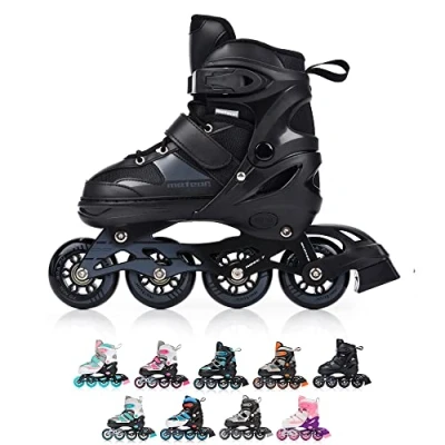 Imagen de meteor Patines Línea Ajustables para Niños Jouvenes y Adolescentes Mujer Hombre de Linea con ABEC7 Forro Interior Tamaño Ajustable