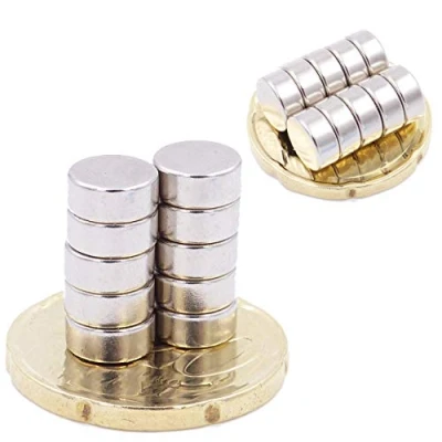 Imagen de Brudazon 20 Mini imanes Discos 7x3mm N52 Nivel más Fuerte Los de neodimio Ultra Fuertes Imán del Poder para la Toma Modelo, Foto, Pizarra Blanca Pequeño, Redondo y Extra