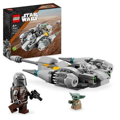 Imagen de LEGO 75363 Star Wars Microfighter: Caza Estelar N 1 de The Mandalorian, Vehículo a Microescala del Libro Boba Fett con Figura Grogu Baby Yoda, Regalos para Niños y Niñas Partir 6 Años