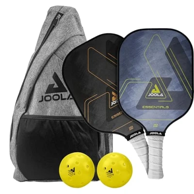 Imagen de Set de Pickleball JOOLA Essentials con 2 Palas Pickleball, Pelotas y Bolsa, Ideal para Jugadores recreativos, Superficie Fibra Vidrio