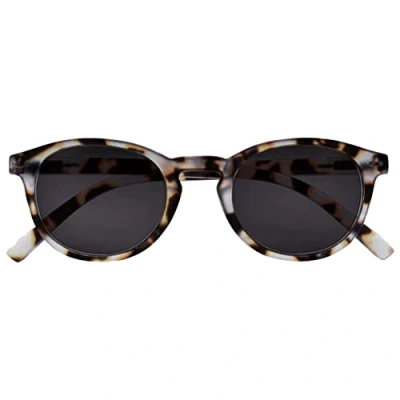 Imagen de OPULIZE Zen Gafas de Lectura Solares Montura Redonda Marrón Carey Claro Pequeño y Ligero Bisagras con Muelle Resistente a los Arañazos Lentes Oscuros Unisex S24 1T +2.00