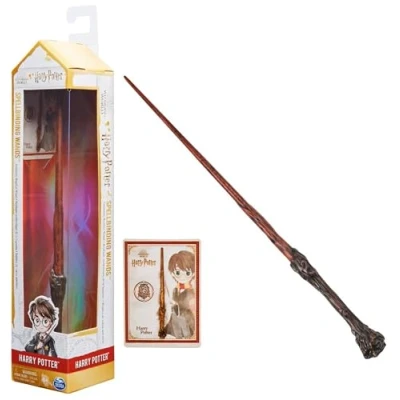 Imagen de Harry Potter WIZARDING WORLD Varita DELUXE Auténtica de Original 30 cm con Tarjeta Hechizo 6062056 Juguetes Niños 6 Años +