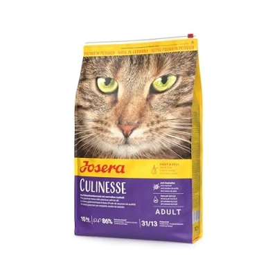 Imagen de Josera Pienso Gatos 10 kg Culinesse Mascota Adulta Bajo en Grasa a Base de Salmón y Omega 6 Ayuda Función Renal Favorece Pelo Piel