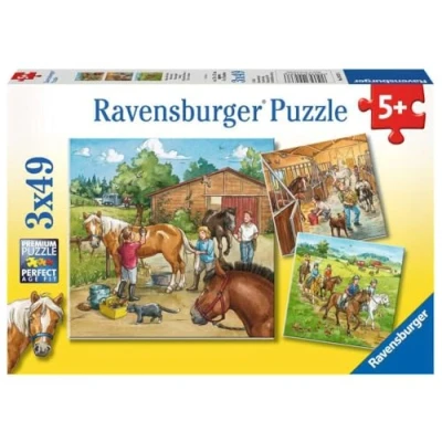 Imagen de Ravensburger 09237 Mi Caballo Puzzle (3 Modelos de 49 Piezas)
