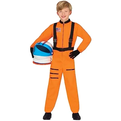 Imagen de FIESTAS GUIRCA Disfraz de Astronauta Naranja para Niño o Niña Traje Espacial Infantil 7 9 años