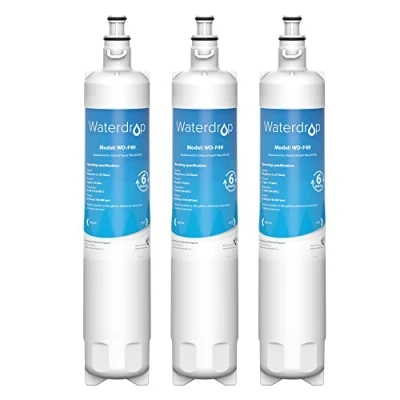 Imagen de Waterdrop 847200 Filtro de Agua para Nevera, Compatible con Fisher &amp; Paykel 847200; RS9120W Activesmart Integrated y Más: Códigos Producto Que Comienzan 25xxx (3)