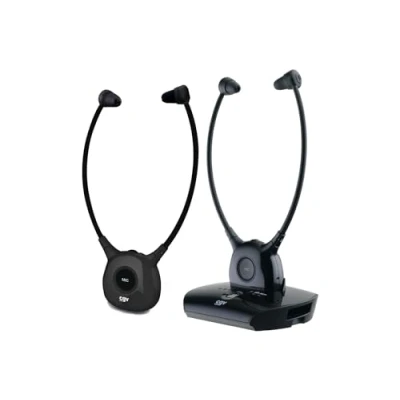 Imagen de CGV DOLFIN Onyx Duo Auriculares de Audio estetoscópicos TV/HiFi inalámbricos
