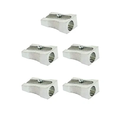 Imagen de KUM AZ1040116 M Afilador pequeño 400 1K, 5 piezas, de magnesio, forma cuña con ranuras laterales, plateado, hasta Ø 8 mm