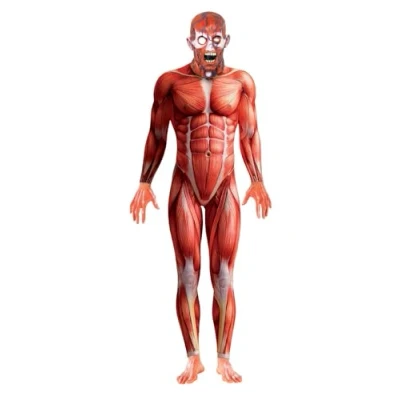 Imagen de Smiffys Disfraz de señor Anatomía, con traje entero y careta