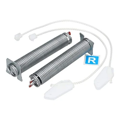 Imagen de Muelles de puerta bisagra compatibles con Bosch Siemens Neff Constructa código color rojo incl. tirador cable para lavavajillas 00754866 754866