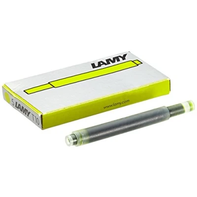 Imagen de Lamy 1230659 T 10 Charged Green cartucho de tinta para pluma estilográfica, color verde
