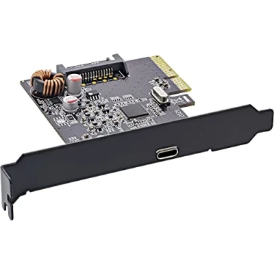 Imagen de InLine® Tarjeta de Interfaz, PCIe x4, USB 3.2 Gen.2x2, 1 x Type C, Incluye Ranura Perfil bajo