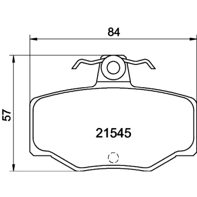 Imagen de HELLA 8DB 355 018 021 Juego de pastillas freno no preparado para indicador desgaste con tornillos pinza NISSAN: Almera II Hatchback