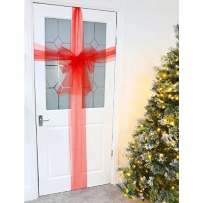 Imagen de Christmas Concepts® Red Fabric Door Bow Decoration Make Your Own