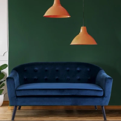 Imagen de Sofa Savoy 3 plz, terciopelo azul Menzzo