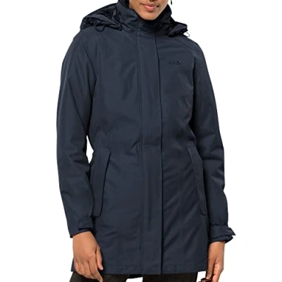 Imagen de Jack Wolfskin Madison Avenue Coat Chaqueta, Azul Claro, XS para Mujer
