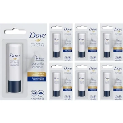 Imagen de Bálsamo Labial Dove Nourishing Lipcare 4,8g Essential Intensiv Protector PAQUETE DE 6