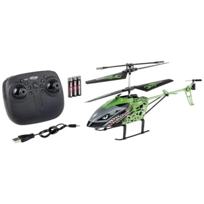 Imagen de Carson 500507174 Easy Tyrann 280 2.4 GHz 100% RTF Verde Helicóptero RC, teledirigido, Robusto Modelo (Listo para Volar) Principiantes, niños a Partir de 12 años