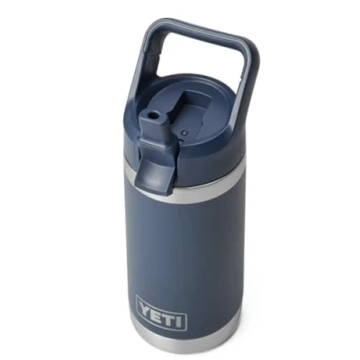 Imagen de YETI Rambler Jr Kids Bottle, Vacuum Insulated Stainless Steel Bottle with Straw Cap, Navy, 12 oz (354 ml)