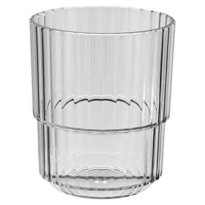 Imagen de APS 10567 Linea Vaso de plástico tritán alta calidad con 0,3 litros, sin BPA, apilable, irrompible, reutilizable y apto para lavavajillas, 300 ml, color gris