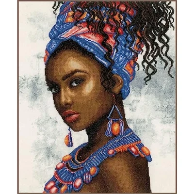 Imagen de Lanarte Kit au point compté Modèle de foulard