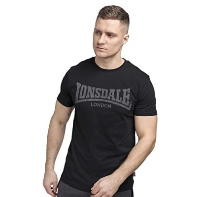 Imagen de Lonsdale Normale Passform LOGO KAI Camiseta estampada, Hombre, Talla: XL, Black