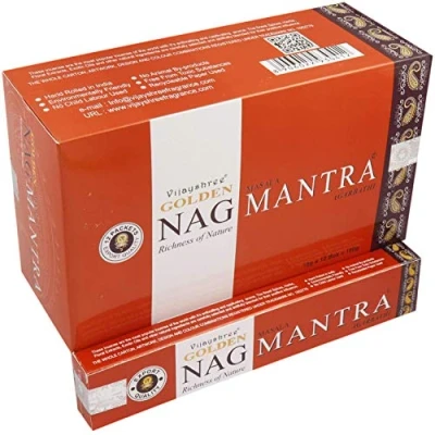 Imagen de Vijayshree Incienso Golden NAG Mantra 15 grs