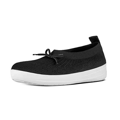 Imagen de Fitflop Uberknit Ballerina with Bow, Bailarinas con Punta Cerrada Mujer, Negro (Black), 37.5 EU