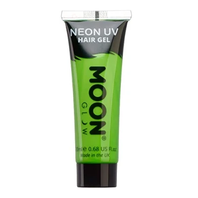 Imagen de Moon Glow Gel para el cabello UV neón Tinte temporal lavar ¡Pica y brilla! Verde intenso 20 ml (Paquete de 1)