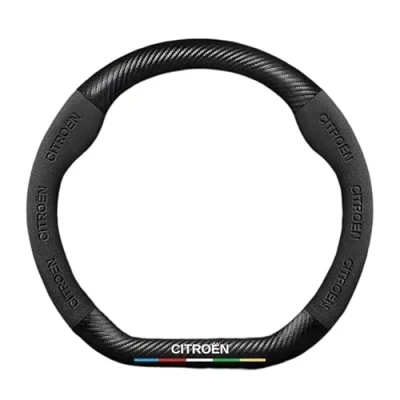 Imagen de YdSoo Funda Volante Coche para Citroen Jumpy 2007 2012, Antideslizante Cubierta de Transpirable Cubre Cuero Microfibra Accesorios Coche,B