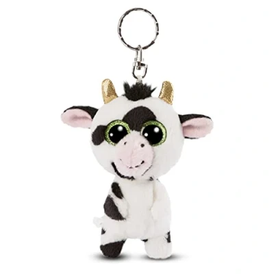 Imagen de NICI Glubschis: El Original Llavero de la Vaca Moolon Glubschis 9cm Colgante Peluche para Cordones, llaveros y portallaves Amuleto Bolsa