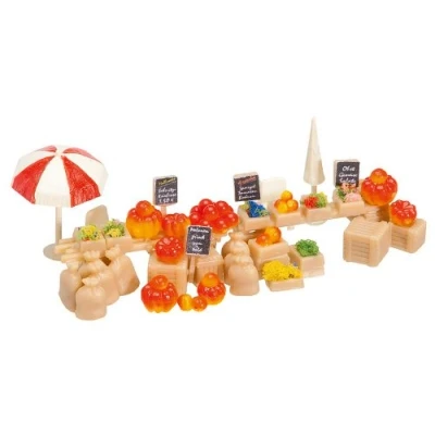 Imagen de Faller 272536 Street Peddling Booth N Scale Scenery and Accessories Juego de construcción, Color Blanco (F272536)