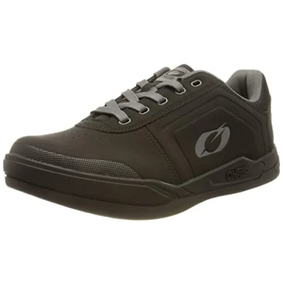 Imagen de O&#039;Neal Zapatillas MTB Downhill Freeride Veganas Compatibles con Placas de Pedal SPD, Parte Superior: PU Duradero y Ligero, Transpirable Zapatilla SPD V.22 Adulto Negro Gris 44