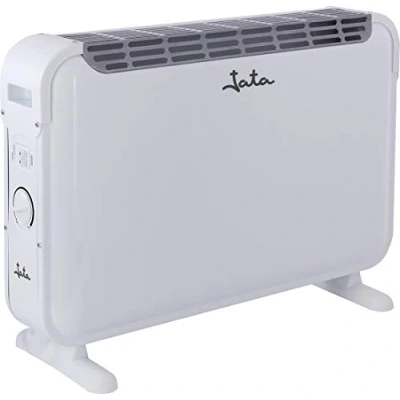 Imagen de JATA C214 Radiador / Convector con 3 Potencias de Calor (750 1250 2000 W) y Termostato Regulable Temperatura. Asas Transporte. Silencioso. Protección contra Sobrecalentamiento
