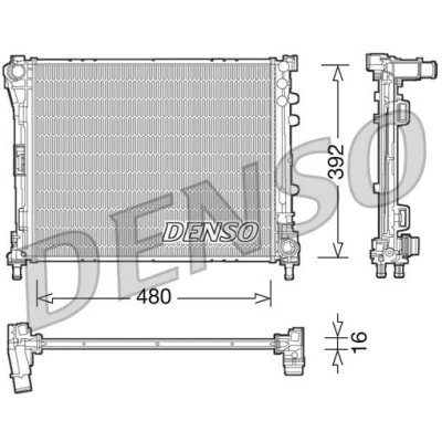 Imagen de Radiador, refrigeración del motor DENSO DRM09087
