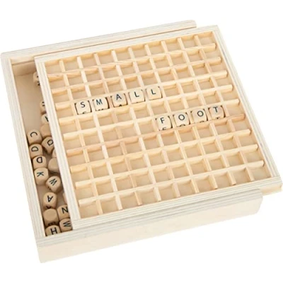 Imagen de Small Foot Formar Palabras, Juego Madera, Apoyo para Aprender primeras lecturas Juguetes, Multicolor (10952)