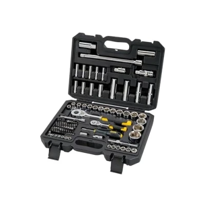 Imagen de Stanley STMT17379 1 Caja de enchufes (1 trinquete 72 dientes, 41 puntas atornillado, juego 96 unidades,