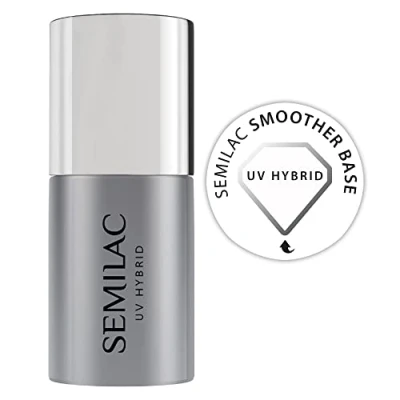Imagen de Semilac Smoother Base para Esmalte de Uñas 7 ml Fortalecimiento UV LED Coat Soak Off Gel Protección Perfecto Manicura y Pedicura Doméstica Profesional