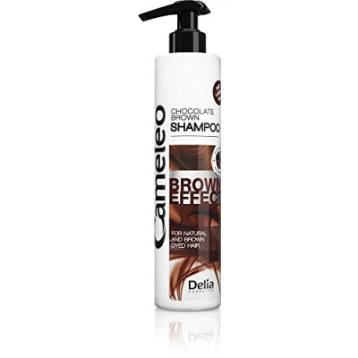 Imagen de Cameleo Champú Efecto Marrón Tratamiento Nutritivo y Fortalecedor con Extracto de Nuez para Cabello Natural Teñido Morena Color Profundo Brillo 250ml