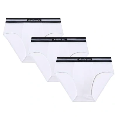 Imagen de Abanderado Pack Slip Cerrado Línea Técnico Cintura Extra Suave Hombre x3, Blanco, 48